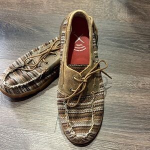 Women’s Twisted X boat shoe driving mocs